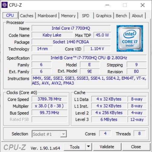 Cpuz Tab CPU