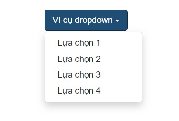 dropdown trong bootstrap 3